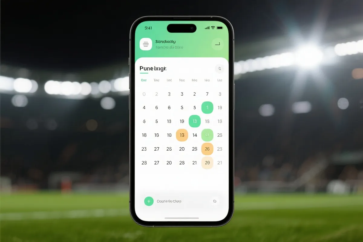 赛程与比分界面预览